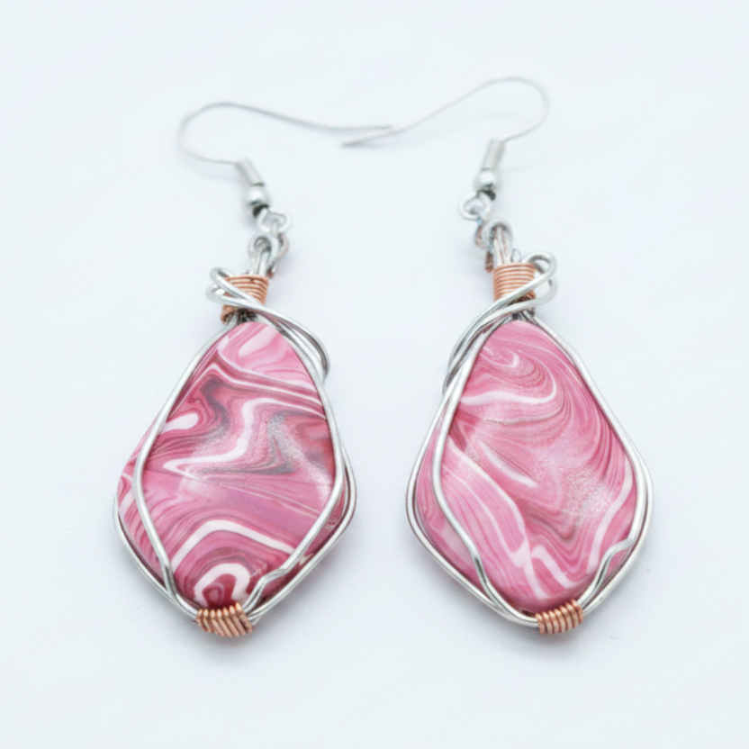 Rosewater Swirl Earrings