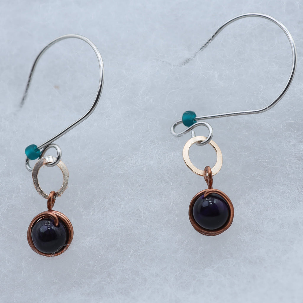 Nightfall Copper Earrings