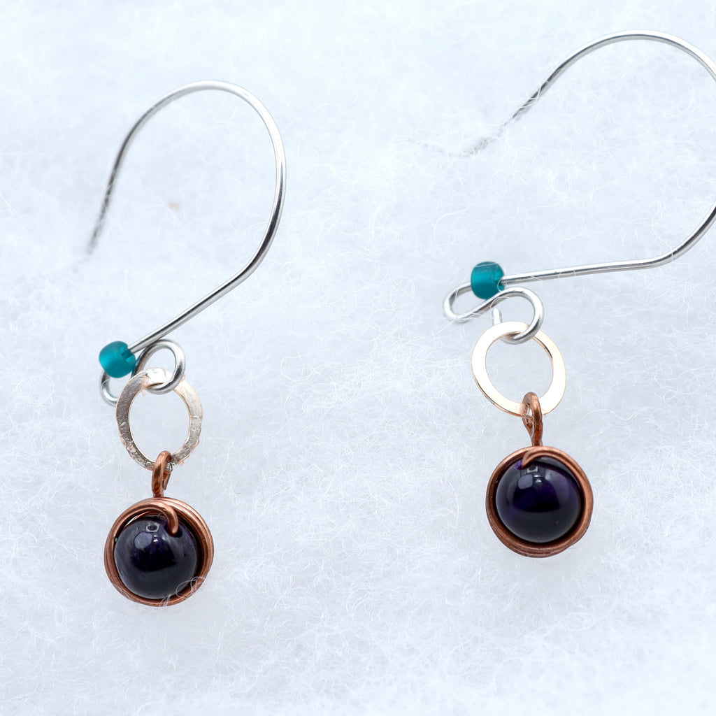 Nightfall Copper Earrings