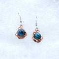 Deepwater Copper Swirl Earrings