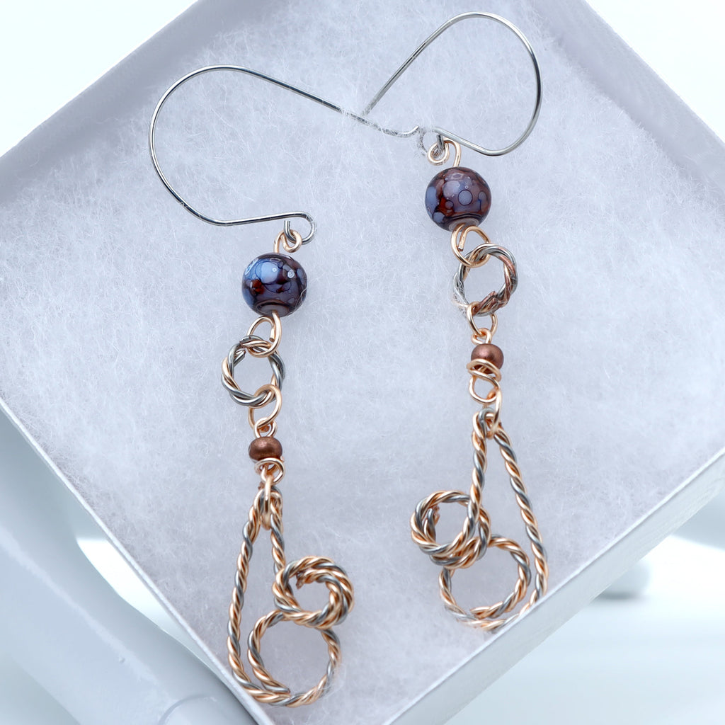 Ember Dusk Cascade Earrings