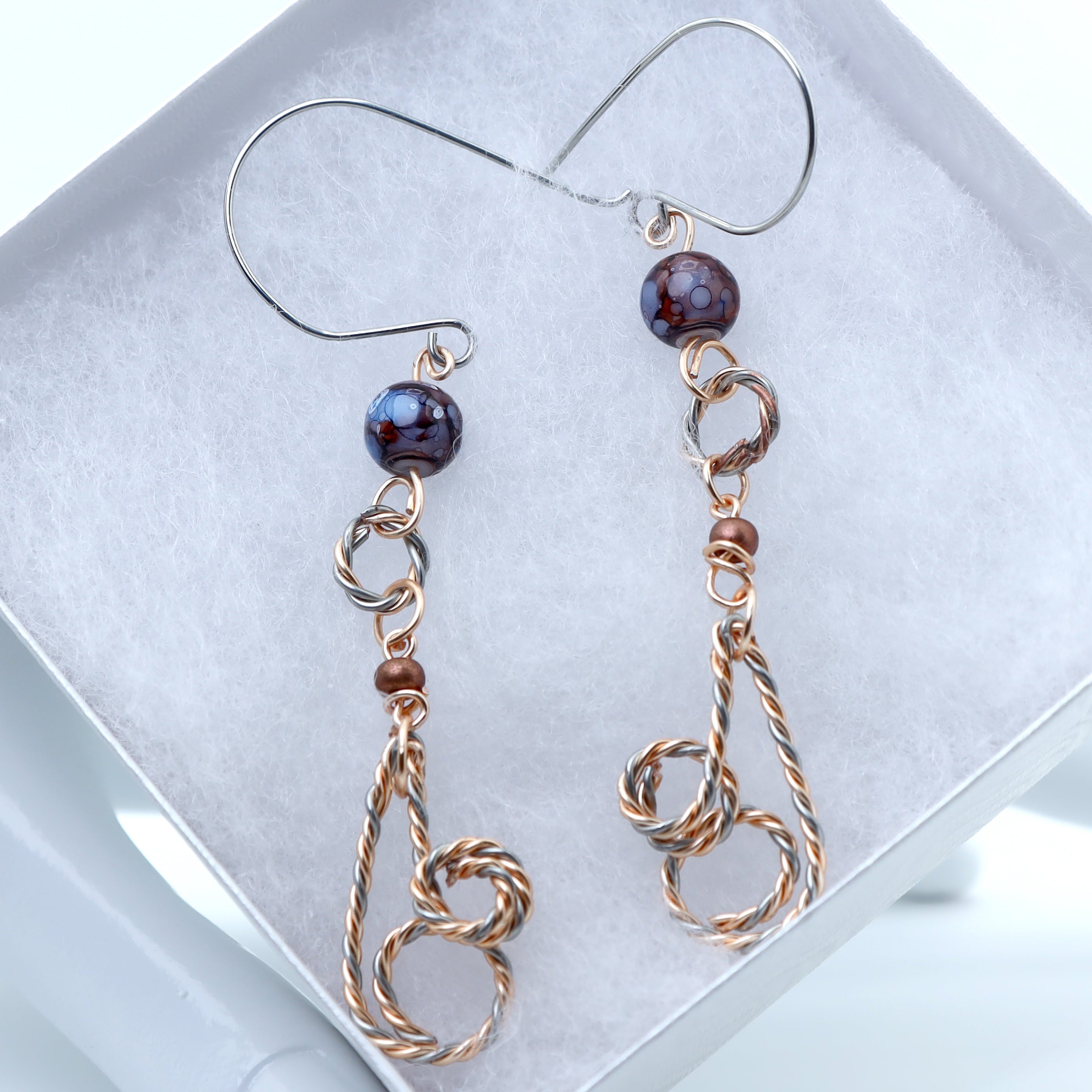Ember Dusk Cascade Earrings