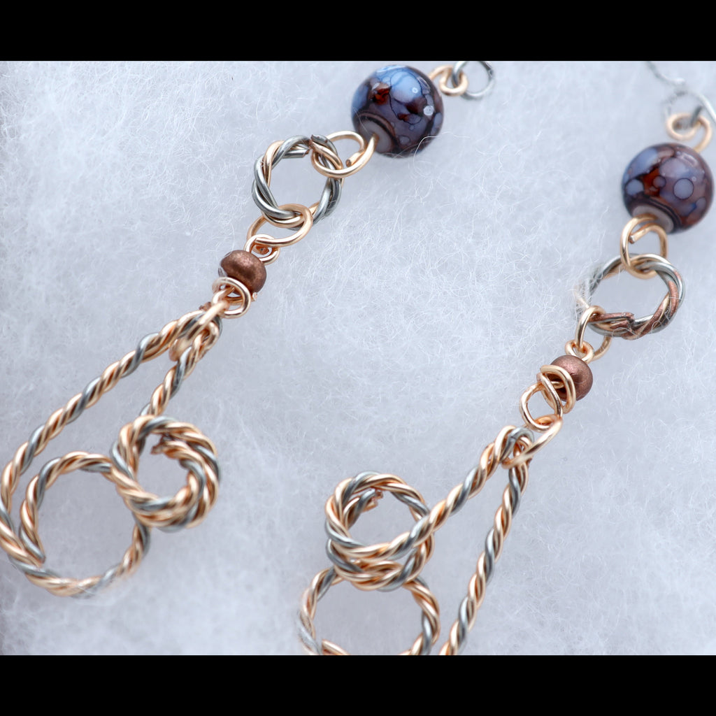 Ember Dusk Cascade Earrings