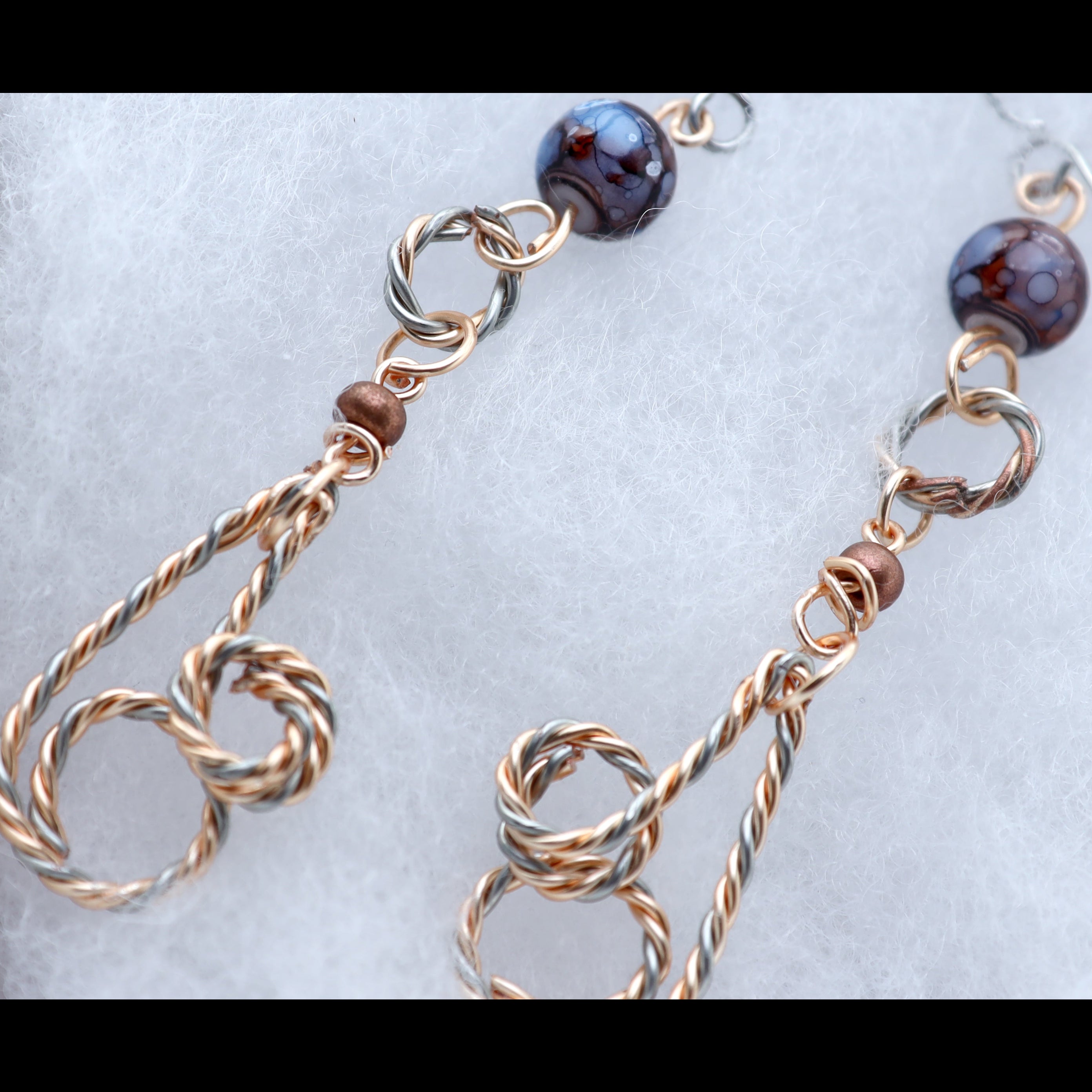 Ember Dusk Cascade Earrings