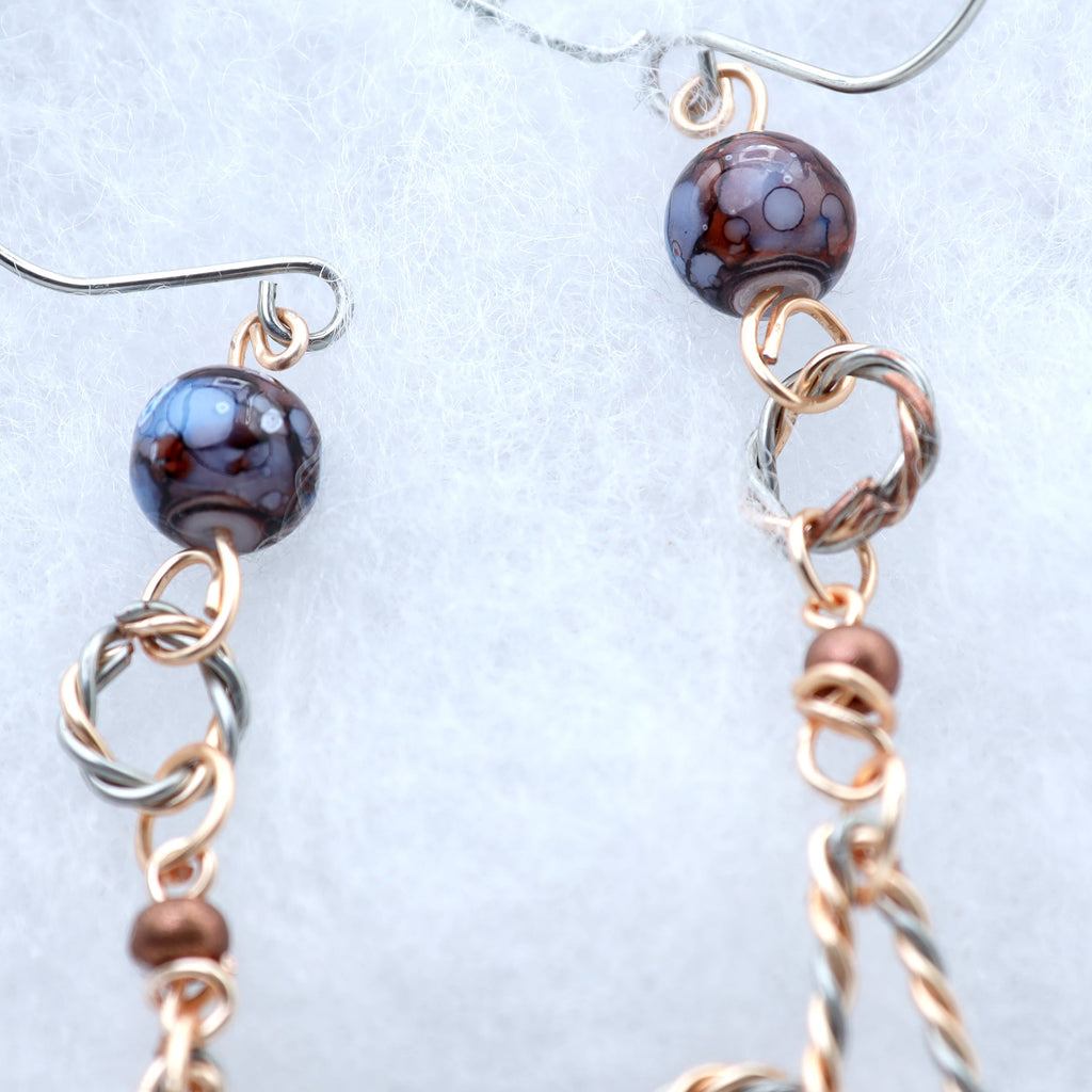 Ember Dusk Cascade Earrings