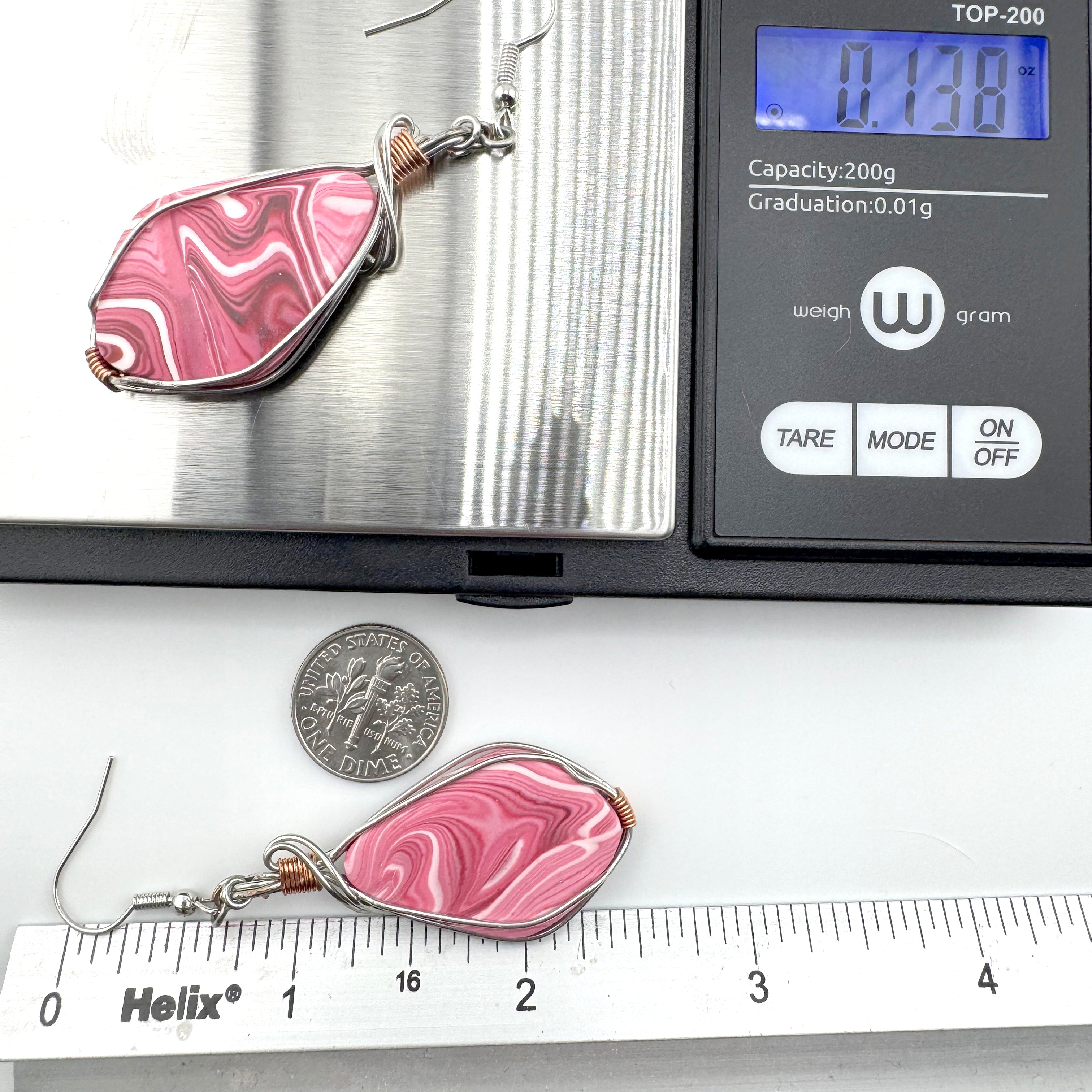Rosewater Swirl Earrings
