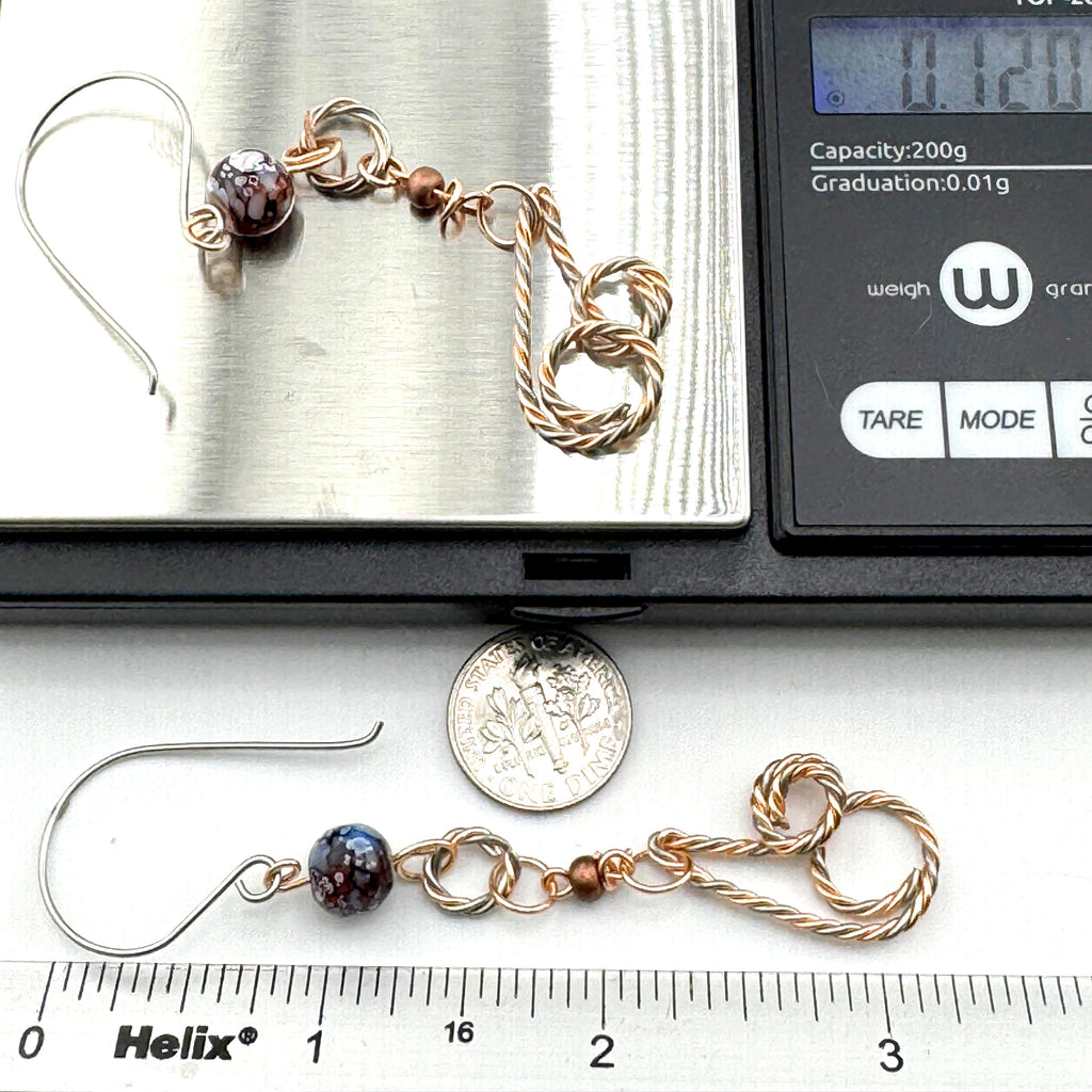 Ember Dusk Cascade Earrings